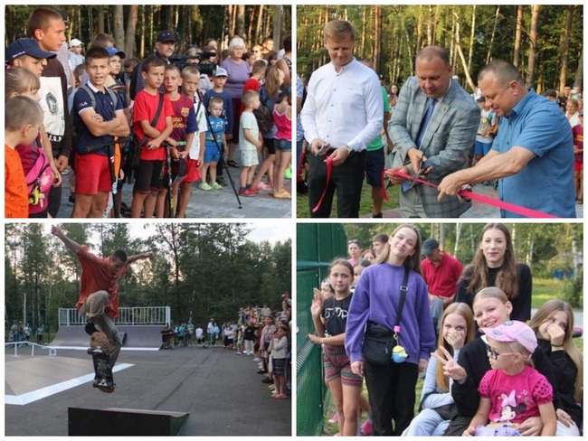 Открытие скейт-площадки в Микашевичах 